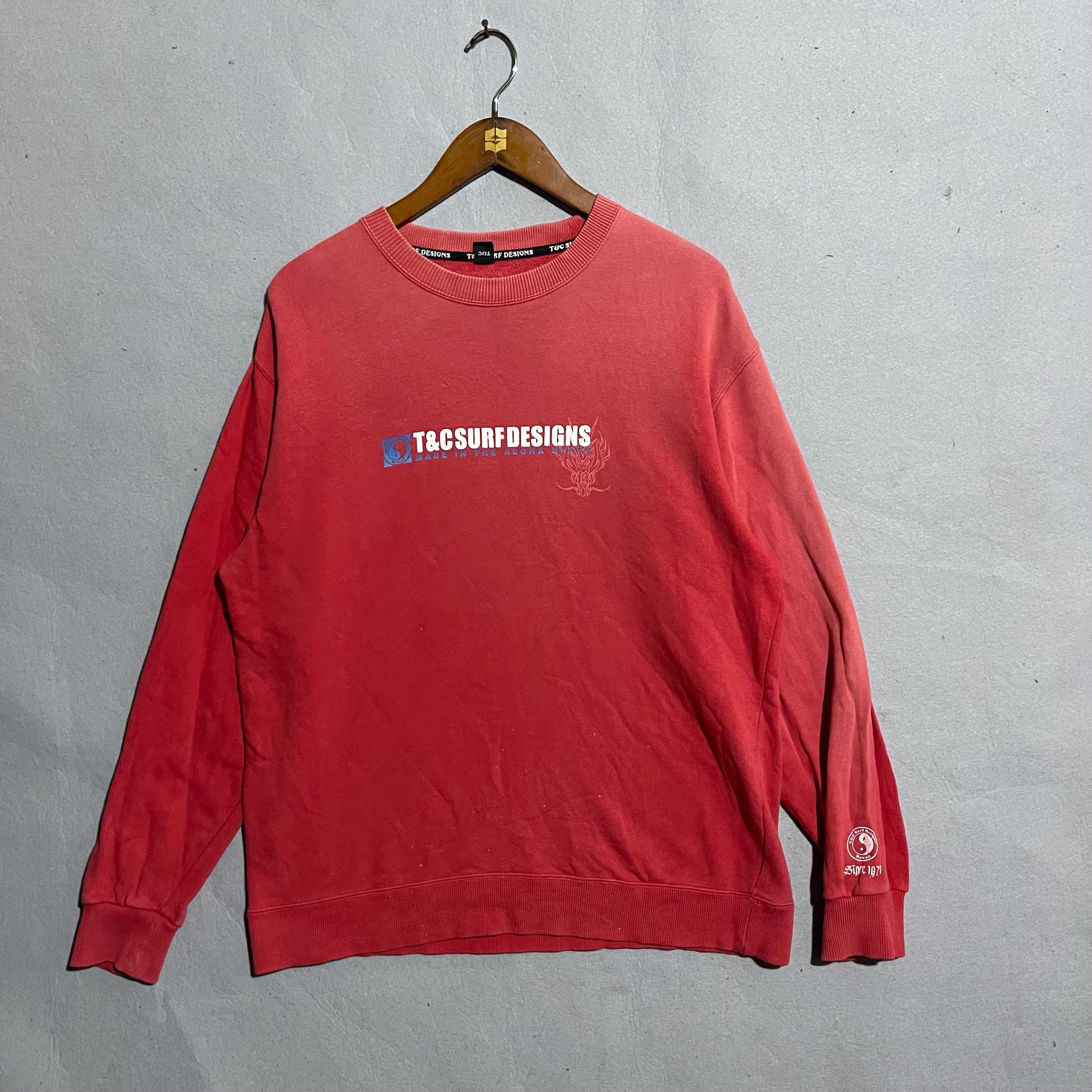 Vintage T&C Surf Designs Sweatshirt, Dragon Graphic Pullover (size