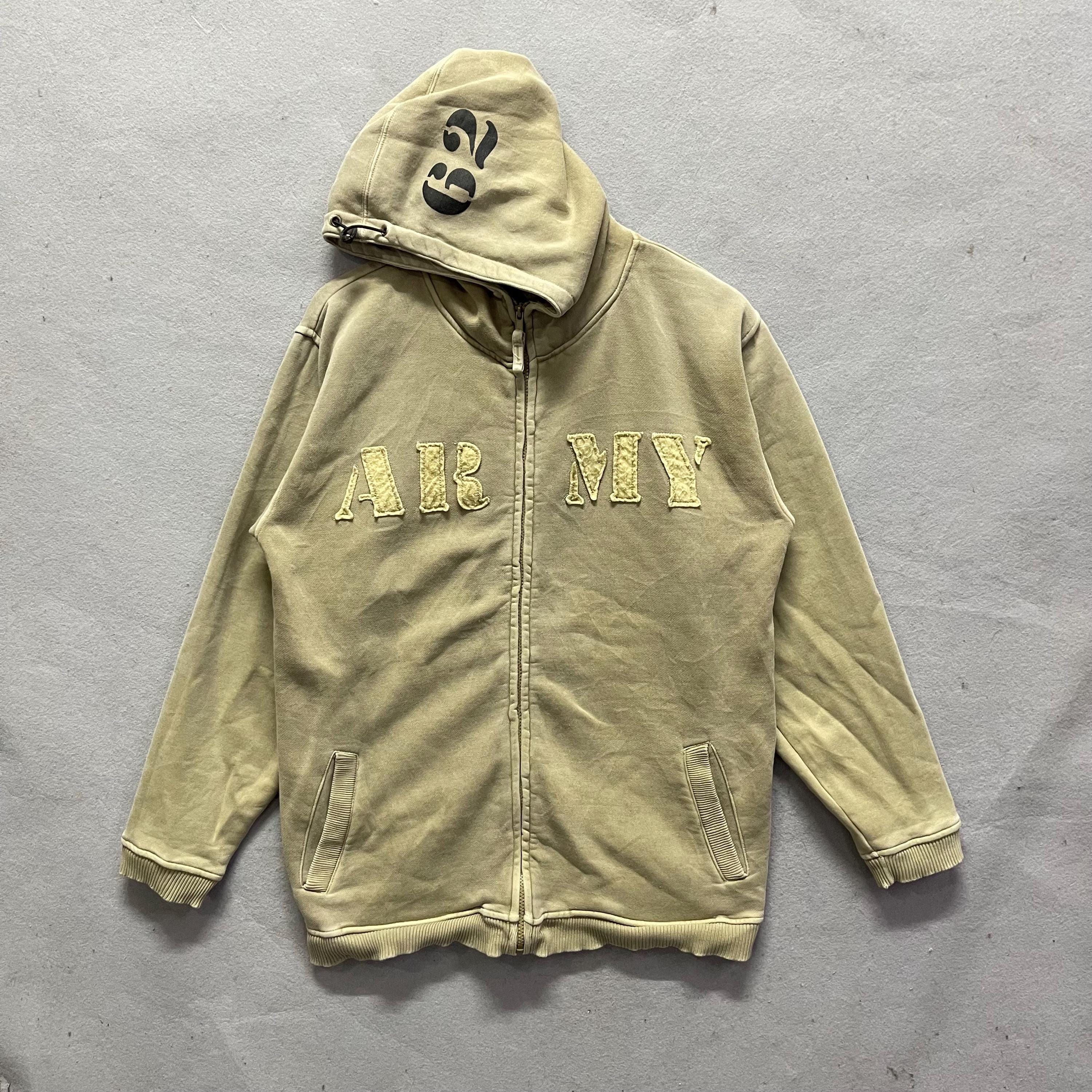 Vintage First Parking “ARMY” Zip Hoodie – L - Etsy