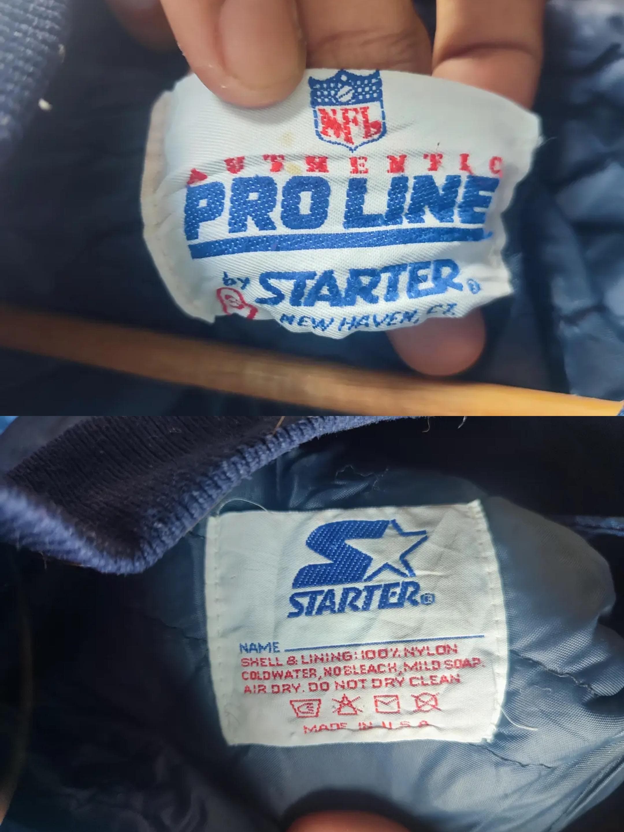 Vintage 90s Starter NFL Pro Line Chicago Bears Satin Bomber Jacket
