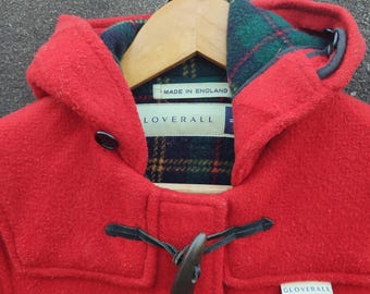 Vintage Gloverall Made in England Red Wool Duffle Coat - Etsy