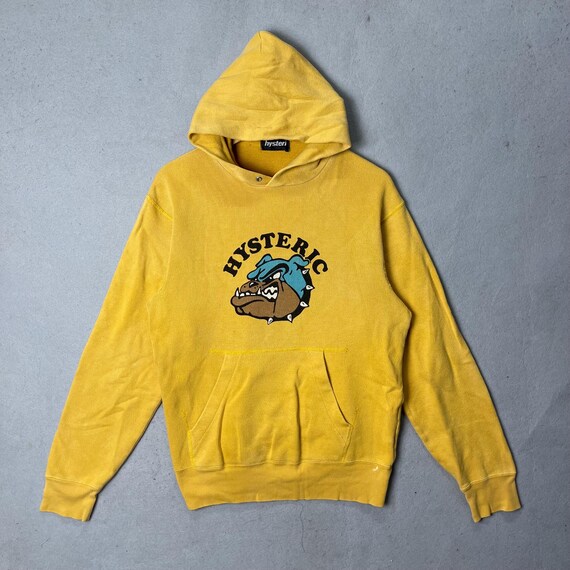 Vintage Hysteric Glamour Hysteric Bulldog Graphic Hoodie Yellow - Etsy