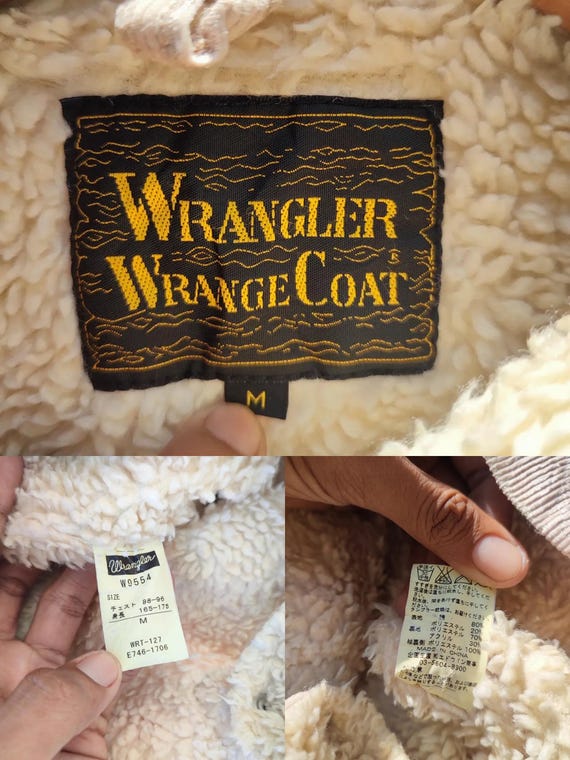 Vintage Wrangler Wrange Coat Sherpa-lined Corduroy Jacket – Beige