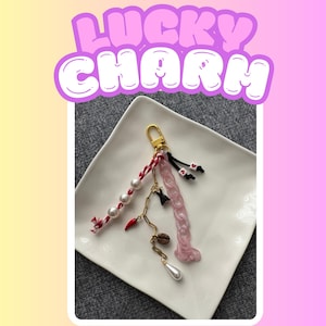 Llavero con dije para bolso, dije con cuentas, lindo accesorio para bolso