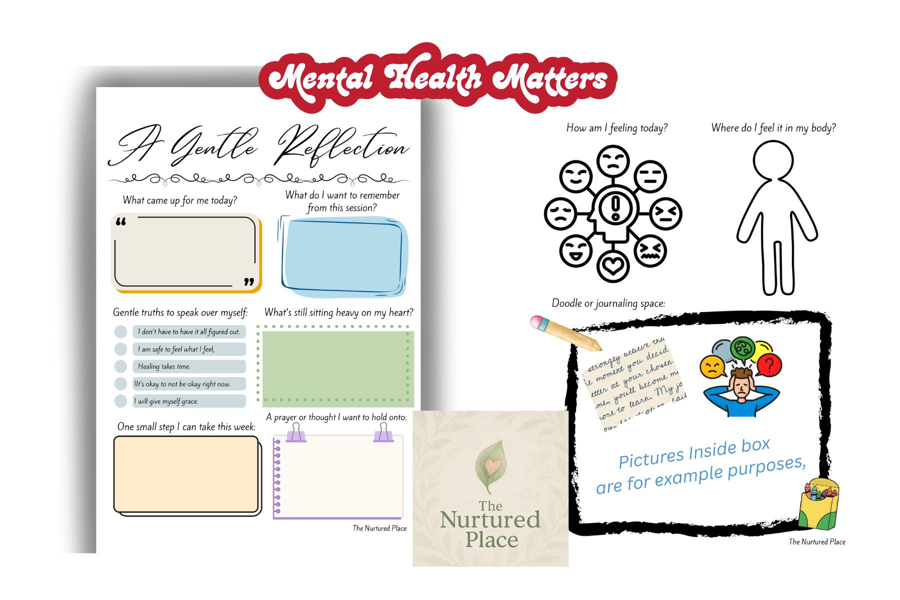 A Gentle Reflection – Printable Post-therapy Session Notes | Mental ...