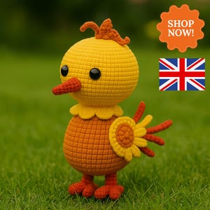 Phoenix Amigurumi Crochet Pattern – 20 cm Mythical Bird Toy PDF with Step-by-Step Photos – Beginner Friendly Digital Download