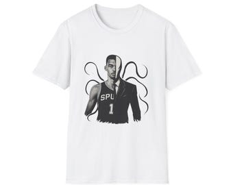 Victor Wembanyama Slenderman T-Shirt – Spurs Alien Basketball Grafik-T-Shirt