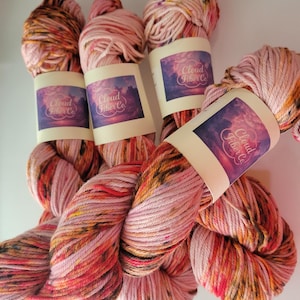 Snap Dragons- 100% Cotton Yarn, Hand Dyed, Multiple Weights, Ready to Ship