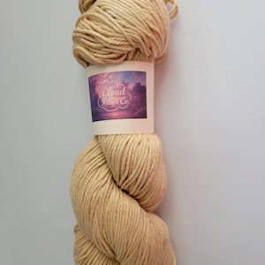 Chamois- 100% Cotton Yarn, Hand Dyed, Multiple Weights, Ready to Ship