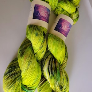 Poison- 100% Cotton Yarn, Hand Dyed, Multiple Weights, Ready to Ship