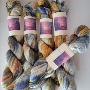 Blue Heron- 100% Cotton Yarn, Hand Dyed, Multiple Weights, Ready to Ship