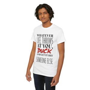Funny Motivational Male Heavy Cotton Tee, Humorous T-Shirt for Gift, Inspirational Quote Shirt, Great for Friends or Family