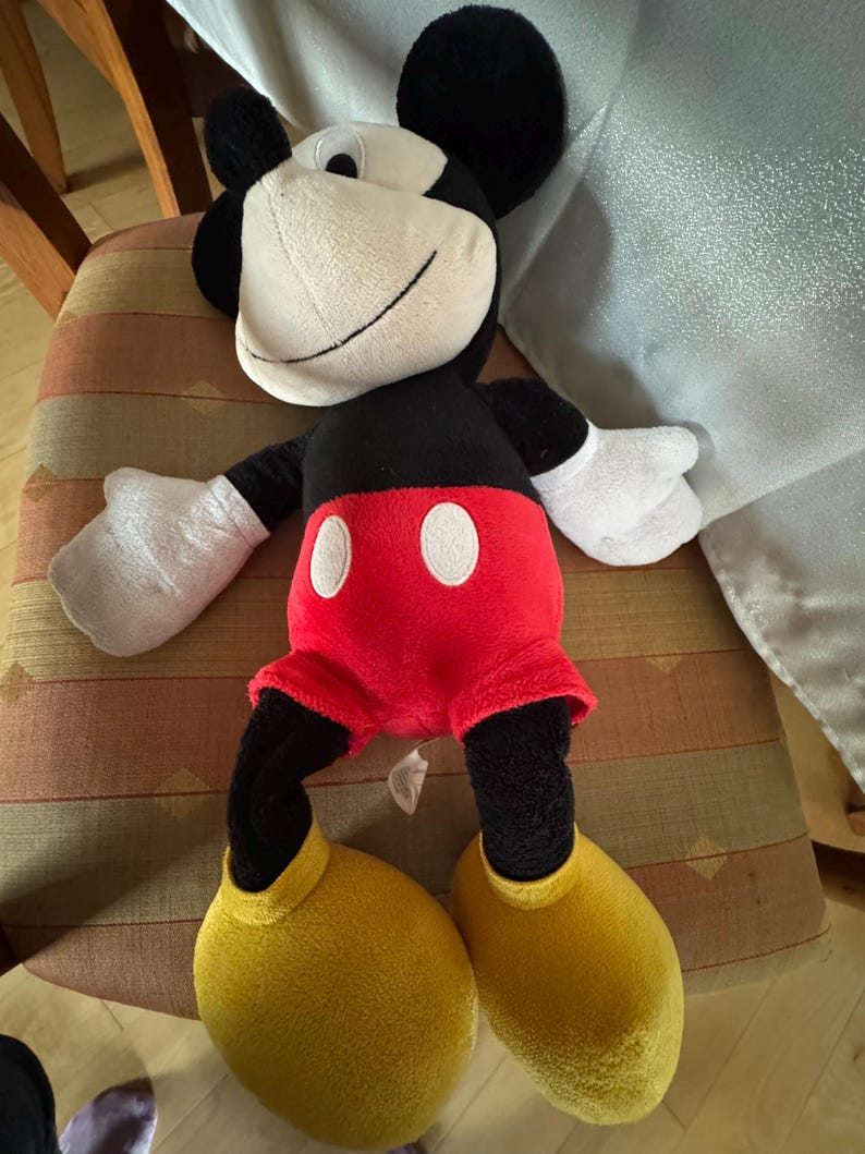 Disney Mickey Mouse Plush 20” Stuffed Animal Classic Mickey image 2