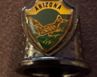 Collectible Metal Thimbles States/Cities - "A-W"