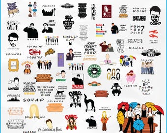 Friends Png Friends Svg, Layered files, Cricut svg files, Svg bundle layered files, Digital Download, Svg for cricut, Friends Rachel, Movie