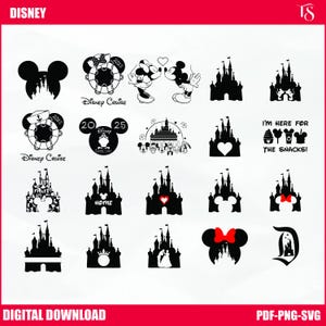Schloss Herzschlag, Schloss Clipart, Herzkopf Micky Maus, magisches Königreich svg, schneide Dateien für cricut Silhouette, Micky Schloss Disney