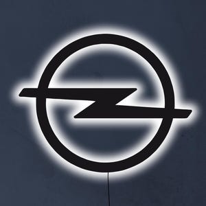 Opel LED Sign Wall Light for Garage Decor, German Car Sign Gift for Him, Man Cave Accessories, Father&#39;s Day Gift