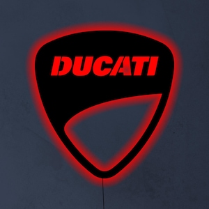 Ducati Motorcycle LED Sign, Motorcycle Garage Wall Decor, Ducati Neon Sign, Gift idea for Fathers, Man Cave Decor