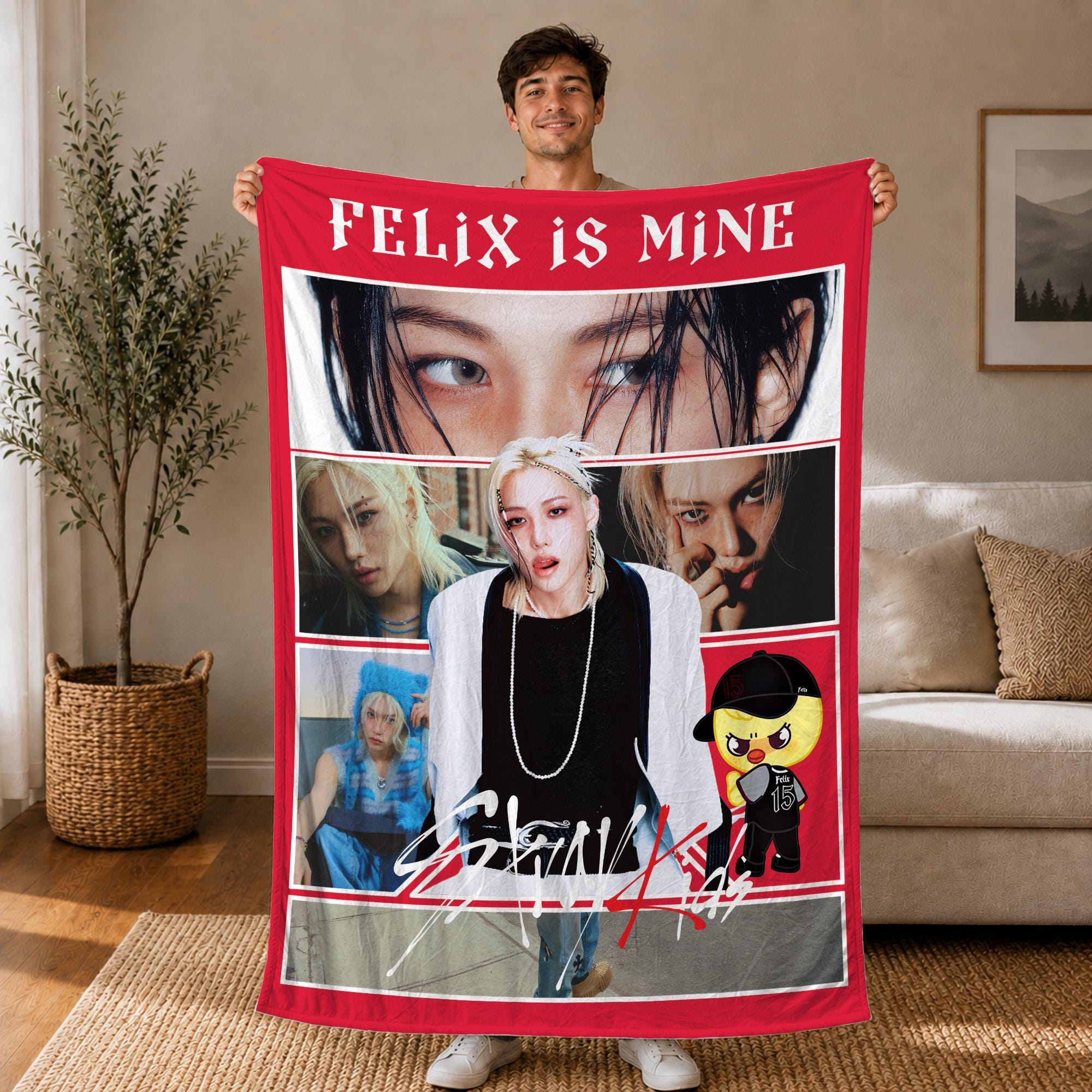 Stray Kids Felix Emotional Support Blanket - Etsy