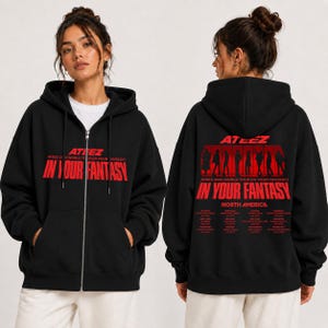 Ateez Zip up Hoodie - Etsy