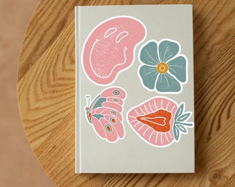 Groovy Retro Sticker | 70s Aesthetic Vinyl Sticker | Holographic or Glossy | Funky Flower Power Sticker | Waterproof | Cute Laptop Sticker