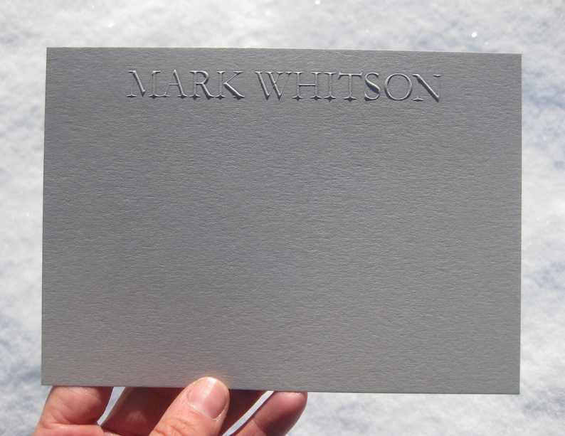 Custom Personalized or Business Embossed Stationery Bild 1