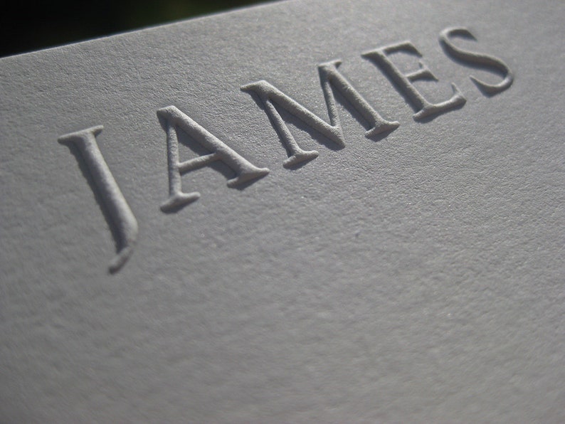 Custom Personalized or Business Embossed Stationery Bild 4