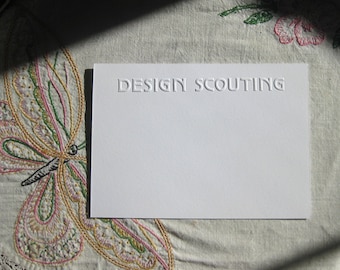 Custom Personalized or Business Embossed Stationery