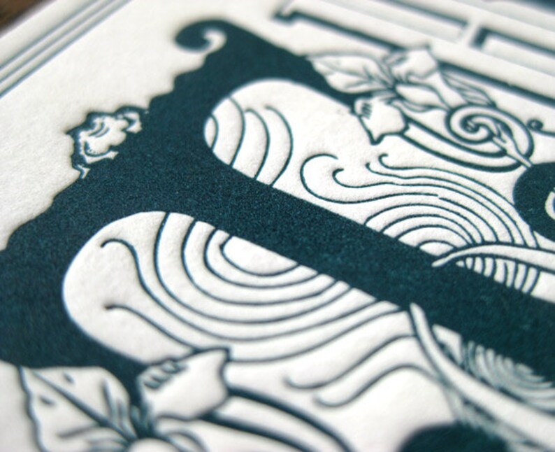 Forest Fauna Gathering Letterpress Birth Announcement /& Thank You Note Suite