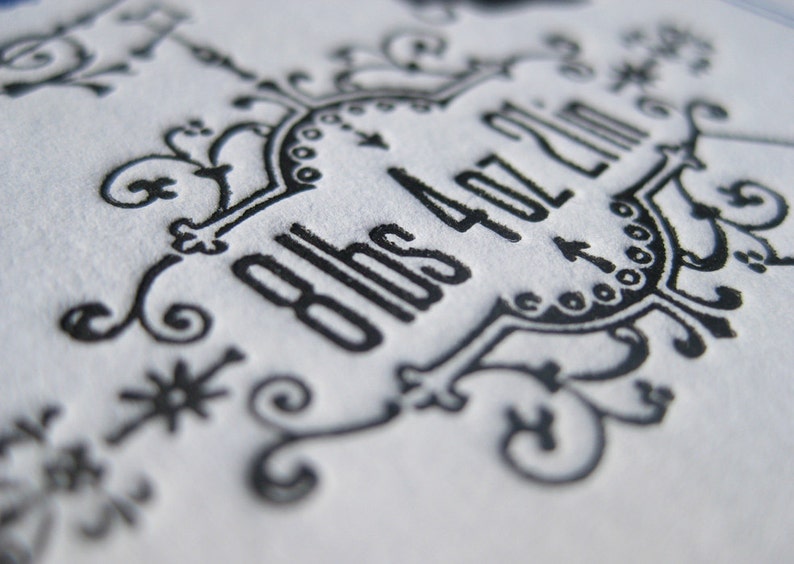 Vintage Circus Poster Custom Letterpress Birth Announcements !Mesmerizing!