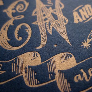 Customizable City Skyline Letterpress Wedding Invitation Suite image 3