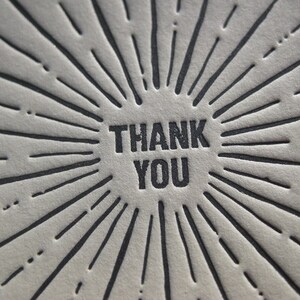 Stunning Letterpress Thank You Stationery Set image 4