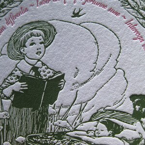 Fairytale Dreamland Letterpress Birth Announcements
