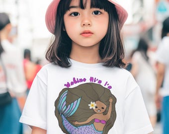 Mermaid Hawaii Youth Shirt: Beach Girl Tee