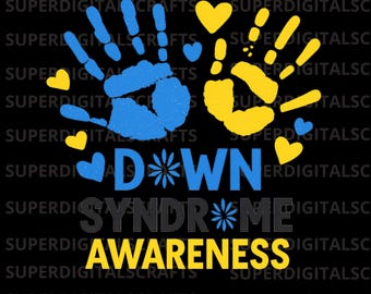 Imagem PNG de conscientização sobre a Síndrome de Down, design fofo para camiseta de apoio, ideia de presente para quem tem Síndrome de Down (download digital).