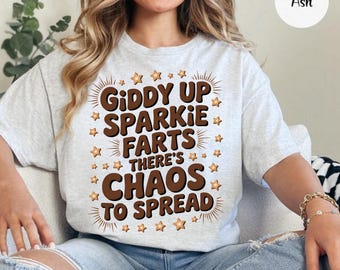 Funny Unicorn Chaos PNG, Giddy Up Sparkle Farts (Digital Download)