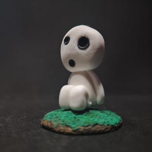 Kodama figure from Mononoke princess Ghibli film made with polymer clay | House and garden decorations | Tree Spirit | Baumgeister