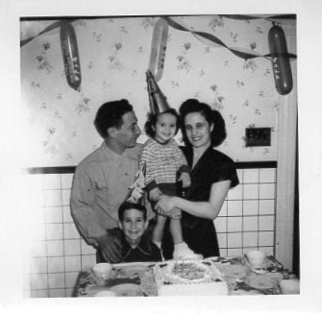 Vintage Photo Birthday Party Happy Family 1950s Original - Etsy