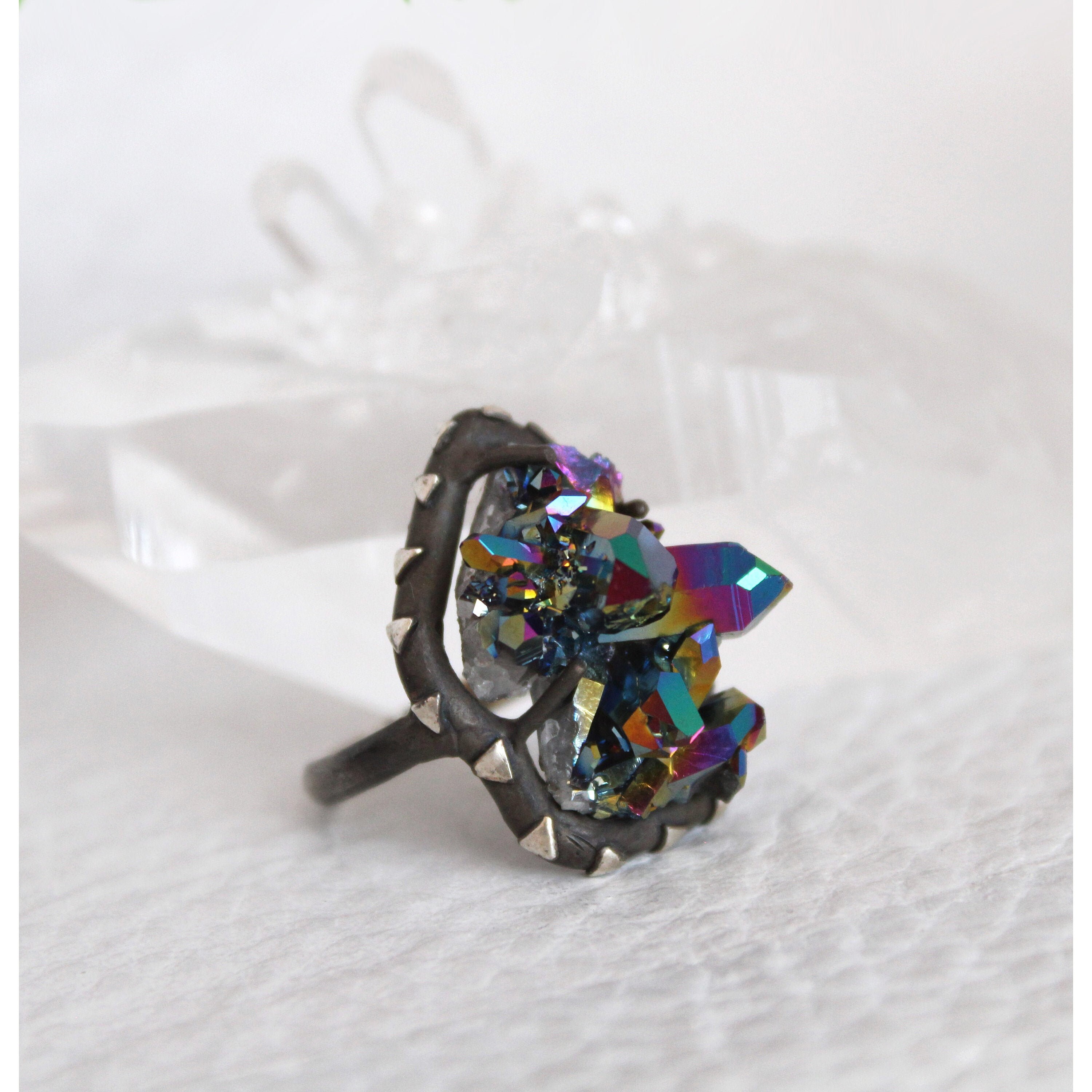 Titanium quartz shop ring