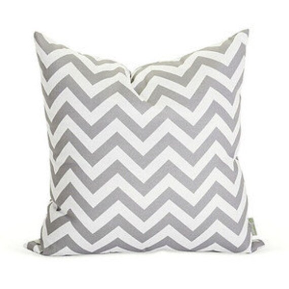 SALE Decorative Pillow Cover One Grey Chevron Etsy Mexico
