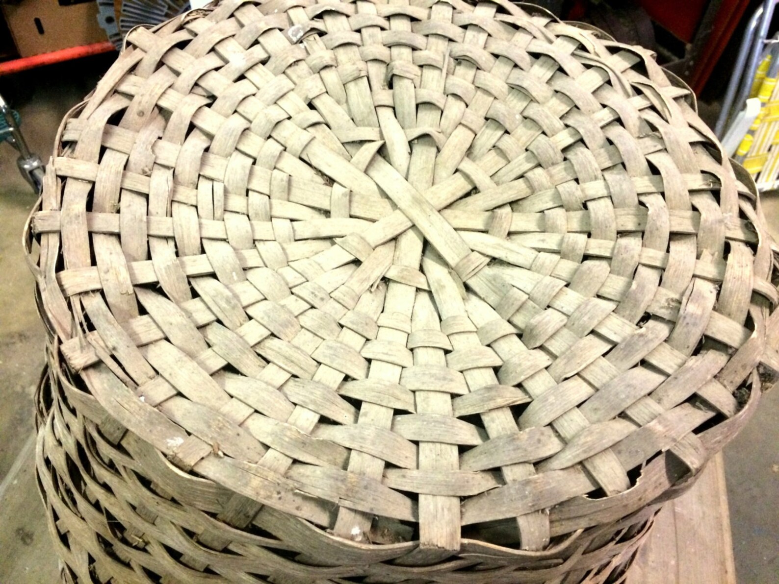 Antique Basket Splint Old Cotton Picking Basket Early Etsy