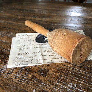 Primitive Wooden Kitchen Tool Masher, Muddler, Potato Masher, Vintage Kitchen Utensil, Farmhouse Kitchen, French Country