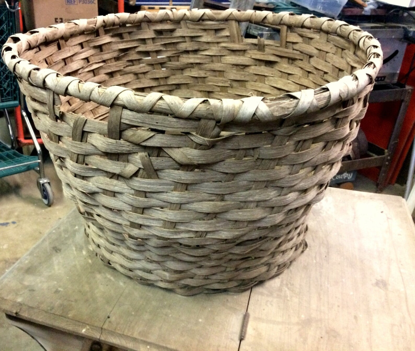 Antique Basket Splint Old Cotton Picking Basket Early Etsy