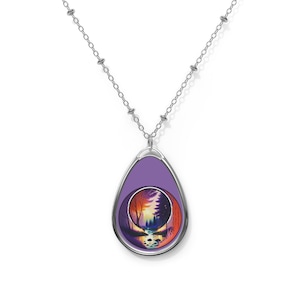 Cassidy Inspired Grateful Dead Necklace, Boho Jewelry, Nature Lover Gift, Unique Pendant, Creative Gift Idea, Dead Head Necklace