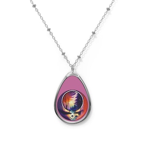Cassidy Inspired Grateful Dead Necklace, Boho Jewelry, Nature Lover Gift, Unique Pendant, Creative Gift Idea, Dead Head Necklace