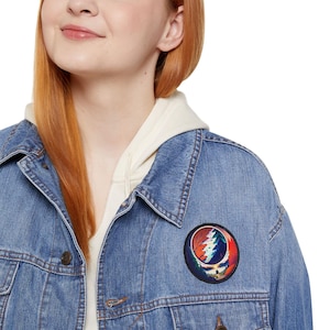 Grateful Dead Inspired Iron-On Patches for Jackets, Grateful Dead Inspired, Vintage Patch Accessories, DIY Clothing Decor, Musician Gift