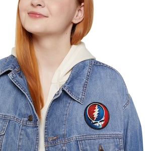 Grateful Dead Inspired Iron-On Patches for Jackets, Grateful Dead Inspired, Vintage Patch Accessories, DIY Clothing Decor, Musician Gift