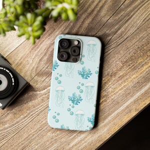 Telefoonhoesje Ocean Bubbles, cover koraalkwal, slim hoesje zeethema, Blue Reef-telefoonskin, Underwater Creatures mobiele beschermer