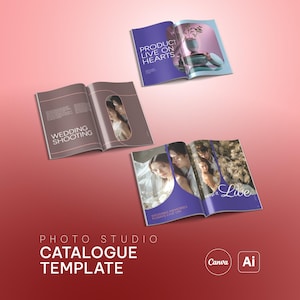 Printable Catalogue Template for Canva, A4 Product Catalog Design, Digital Template, Editable Catalogue Design Layout