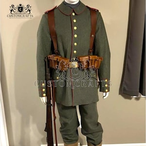 Handmade WW1 German Army Wool Uniform - The War Coat
