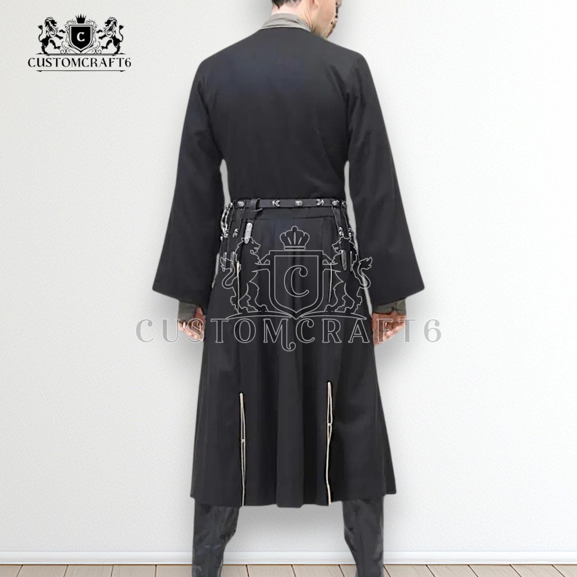 Handmade Wool Georgian Chokha Traditional Black Coat - Etsy